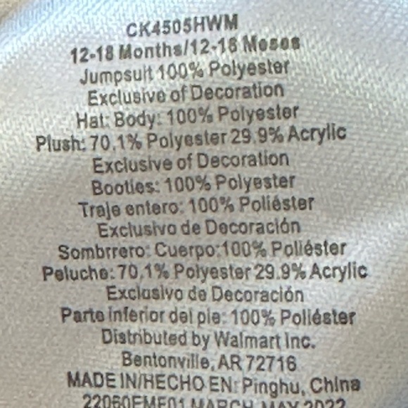 Baby/Toddler Littlest Garden Gnome Costume, 12 to 18 Months gnome sleepy dwarf - Picture 5 of 5